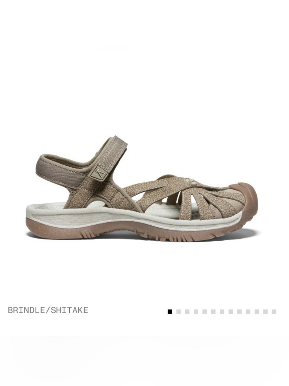 Keen size 9.5 Women's Rose Sandal like new Brindle/ Shitake colour